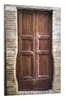 Wallario Wandbild Holztür braun, Größe: 61 x 91,5 cm, Produktbild-Vorschau 2