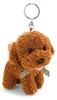 Nici Schlüsselanhänger Hund Pudel braun/grün stehend 10 cm Produktbild-Vorschau 1