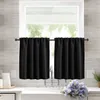 2ks Krátké okenní záclony Blackout Curtain pro kuchyňské Náhled obrázku produktu 5