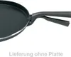 A close-up view of a black frying pan handle. Náhľad obrázku produktu