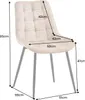 riess-ambiente Design Stuhl ROADSTAR champagner greige Samt Produktbild-Vorschau 6