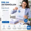 50x Aktenhüllen A4 transparent – Seitlich offene Produktbild-Vorschau 3