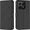 A black flip case for a smartphone is shown from two angles. Anteprima dell’immagine prodotto