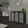 ML-Design Witryna 120x93x40cm Czarna witryna z 4 Podgląd zdjęcia produktu 8