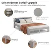 Homestyle4u Doppelbett Holzbett 140x200 mit Lattenrost Bett Produktbild-Vorschau 8