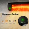 TRESKO Infračervený sálavý ohrievač 3000 W čierny s Náhľad obrázku produktu 2