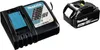 A black Makita battery charger and an 18V battery are shown on a white background. Anteprima dell’immagine prodotto