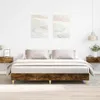 vidaXL Rám postele bez matrace kouřový dub 160x200 cm Náhled obrázku produktu 2