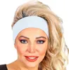 Weißes Stirnband Neon-Disko-Stil UV-leuchtend Universal für Produktbild-Vorschau 1
