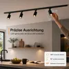 LED Deckenstrahler Schwarz 4 Flammig Spots Decke 1.5m Produktbild-Vorschau 4