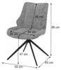 2er-Set Esszimmerstuhl MCW-O48, Küchenstuhl, drehbar Produktbild-Vorschau 11