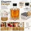 24 x Glasflaschen 100 ml mit Schraubverschluss – kleine Produktbild-Vorschau 3