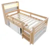 Łóżko wielofunkcyjne 90x200 cm z drewna sosnowego, łóżko Podgląd zdjęcia produktu 12