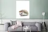 MuchoWow® Poster Igel - Tiere - Weiß 90x120 cm - Wohnzimmer Produktbild-Vorschau 5