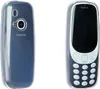 A product shot of a Nokia 3310 2G (2017) phone in a transparent TPU case, shown from the front and back. Produktbild-Vorschau