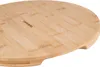 Close-up of a round bamboo cutting board. Produktbild-Vorschau