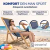 CASARIA® Sonnenliege Holz Wetterfest Klappbar 3-fach Produktbild-Vorschau 4