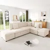 Merax L-förmiges Ecksofa mit Schlaffunktion, 6-Sitzer Produktbild-Vorschau 2