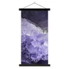 MuchoWow® Textilposter Naturstein - Lila - Kristalle 60x120 Produktbild-Vorschau 1