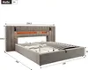 A diagram of a bed with dimensions shown. Produktbild-Vorschau
