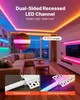 VEVOR Profili LED, confezione da 10 pezzi da 2 m, profili Anteprima dell’immagine prodotto 2