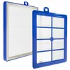 Two blue framed filters are shown, one is slightly behind the other and angled. The front filter has a grid pattern. The back filter appears to be solid white. Produktbild-Vorschau