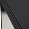 A close-up view of the corner of a black cabinet or shelf. Náhled obrázku produktu