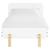 Homestyle4u Holzbett 90x200 Kinderbett mit Lattenrost Weiß Produktbild-Vorschau 4