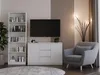 Moderne Kommode 2 Türen 3 Schubladen 120 cm | Farbe: Weiß | Produktbild-Vorschau 5