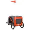 vidaXL Cani da Rimorchio per Biciclette Arancione e Nero Anteprima dell’immagine prodotto 8
