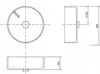Lavabo in Vetroceramica da appoggio 36x36x12cm rotondo per Anteprima dell’immagine prodotto 3