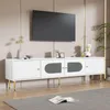 okwish Mobiletto TV Mobiletto TV con gambe e maniglie Anteprima dell’immagine prodotto 1