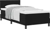 vidaXL Lit boxspring avec tête de lit noir 90 x 200 cm Voir les images du produit 1