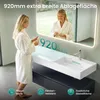 Mai & Mai Badmöbelset 150x48x25cm Unterschrank Anthrazit Produktbild-Vorschau 3