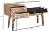 Panca imbottita FineBuy da 120 cm in legno massello con Anteprima dell’immagine prodotto 3