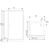 Kerra Hera 80x80 Duschkabine mit Duschwanne, 5mm ESG Produktbild-Vorschau 2