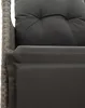 vidaXL Poltrona da giardino regolabile con cuscino Grigio Anteprima dell’immagine prodotto 9