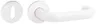 Paire de rosace clé L blanc 99 - HEWI - 306FR BB-99 Voir les images du produit 1
