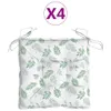 vidaXL Stuhlkissen 4 Stk. Blattmuster 50x50x7 cm Produktbild-Vorschau 11