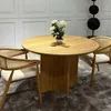 Runder Tisch Esszimmer Esstisch Holz Möbel Luxus Braun Produktbild-Vorschau 3