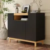 Buffet Merax avec 3 portes et 1 compartiment ouvert, Voir les images du produit 1