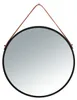 WENKO Wand Spiegel Borrone rund 40 cm schwarz Aufhängen Bad Produktbild-Vorschau 1