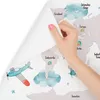 FOTOTAPETE SELBSTKLEBENDE Vlies für Kinder WELTKARTE Wolken Produktbild-Vorschau 5