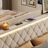 Letto imbottito INONEFT, modello boxspring, 140x200 cm, con Anteprima dell’immagine prodotto 7