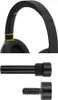 A close-up of headphones and two screws. Produktbild-Vorschau