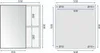 Technical drawings with dimensions for a bathroom furniture set. Produktbild-Vorschau