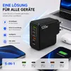 120W USB-C Schnellladegerät mit 1m USB-C Ladekabel (20W) – Produktbild-Vorschau 2