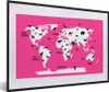 MuchoWow® MuchoWow® Gerahmtes Poster Weltkarte Kinder - Produktbild-Vorschau 1