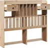 vidaXL Kopfteil mit Stauraum 135 cm Massivholz Kiefer Produktbild-Vorschau 4