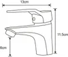 Mexen Caro rubinetto per lavabo, nero - 746600-70 Anteprima dell’immagine prodotto 2